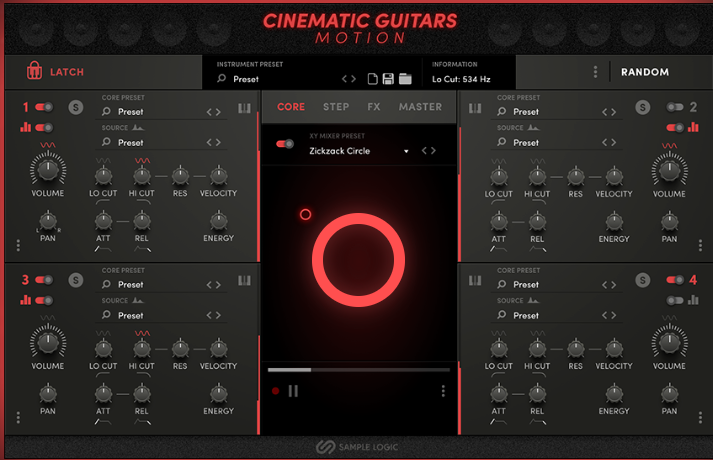 SAMPLE LOGIC CINEMATICS GUITARS IN MOTION